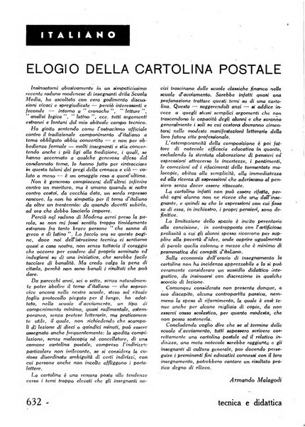 Tecnica e didattica supplemento mensile della rivista Istruzione tecnica