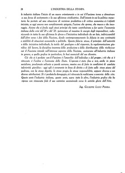 L'industria della stampa [organo ufficiale della Federazione nazionale fascista dell'industria grafica e affini]