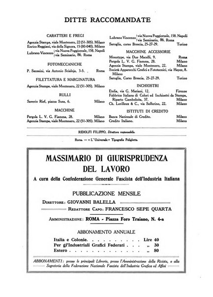 L'industria della stampa [organo ufficiale della Federazione nazionale fascista dell'industria grafica e affini]