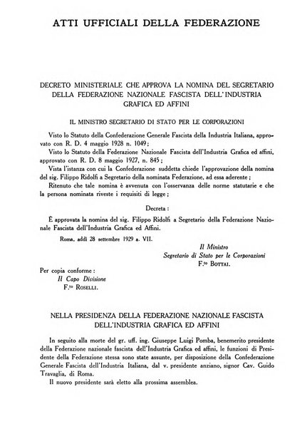 L'industria della stampa [organo ufficiale della Federazione nazionale fascista dell'industria grafica e affini]