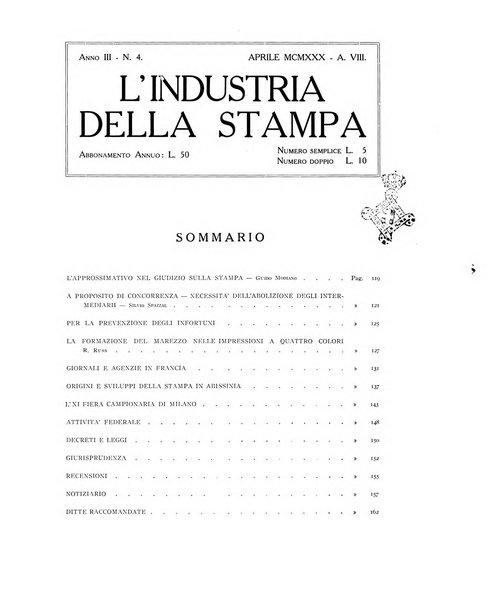 L'industria della stampa [organo ufficiale della Federazione nazionale fascista dell'industria grafica e affini]