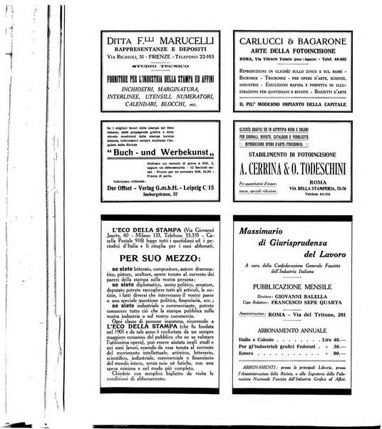 L'industria della stampa [organo ufficiale della Federazione nazionale fascista dell'industria grafica e affini]