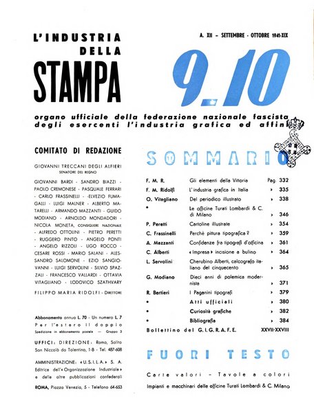 L'industria della stampa [organo ufficiale della Federazione nazionale fascista dell'industria grafica e affini]