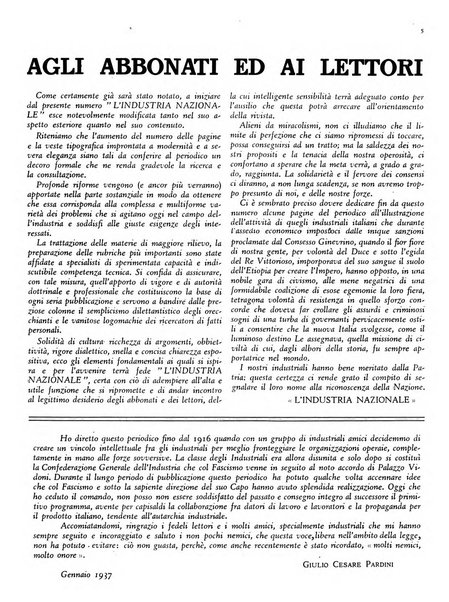 L'industria nazionale rivista mensile dell'autarchia