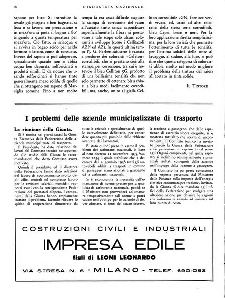 L'industria nazionale rivista mensile dell'autarchia