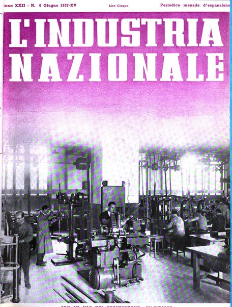 L'industria nazionale rivista mensile dell'autarchia