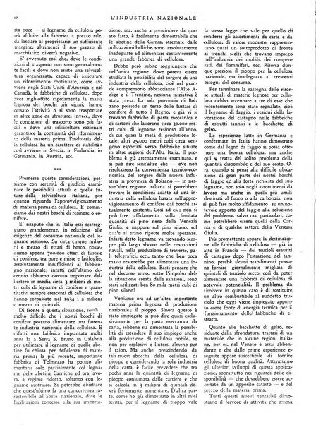 L'industria nazionale rivista mensile dell'autarchia