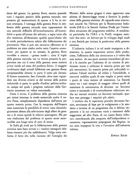 L'industria nazionale rivista mensile dell'autarchia