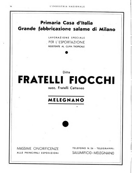 L'industria nazionale rivista mensile dell'autarchia