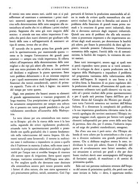 L'industria nazionale rivista mensile dell'autarchia