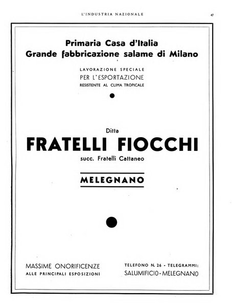 L'industria nazionale rivista mensile dell'autarchia