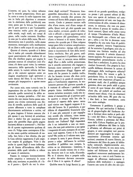 L'industria nazionale rivista mensile dell'autarchia