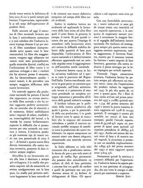 L'industria nazionale rivista mensile dell'autarchia