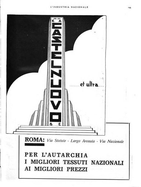 L'industria nazionale rivista mensile dell'autarchia