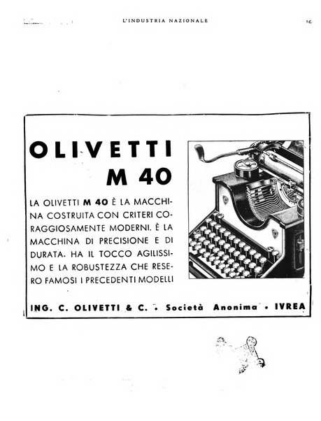 L'industria nazionale rivista mensile dell'autarchia