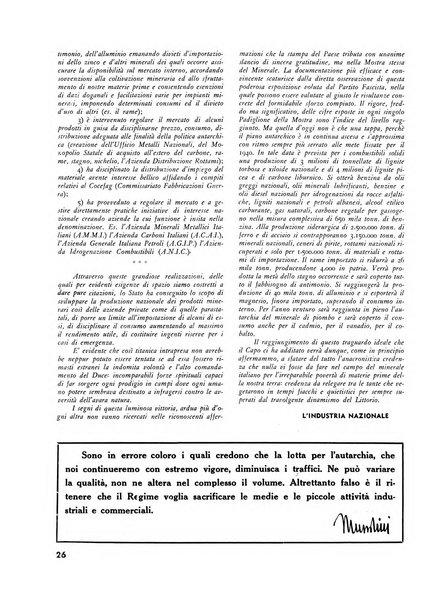 L'industria nazionale rivista mensile dell'autarchia