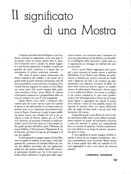 L'industria nazionale rivista mensile dell'autarchia