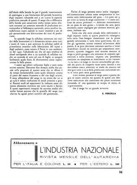 L'industria nazionale rivista mensile dell'autarchia