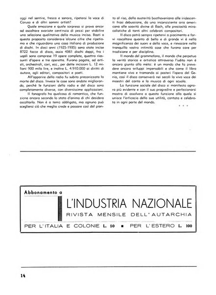 L'industria nazionale rivista mensile dell'autarchia