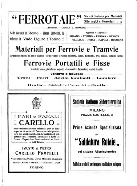 Rivista delle industrie ferroviarie e dei lavori pubblici grande rassegna di politica economica e di tecnica industriale