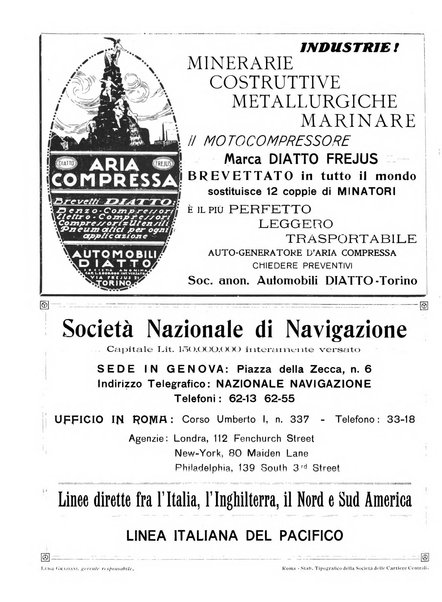 Rivista delle industrie ferroviarie e dei lavori pubblici grande rassegna di politica economica e di tecnica industriale