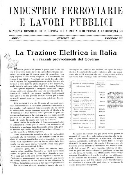 Rivista delle industrie ferroviarie e dei lavori pubblici grande rassegna di politica economica e di tecnica industriale