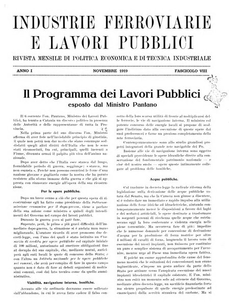 Rivista delle industrie ferroviarie e dei lavori pubblici grande rassegna di politica economica e di tecnica industriale