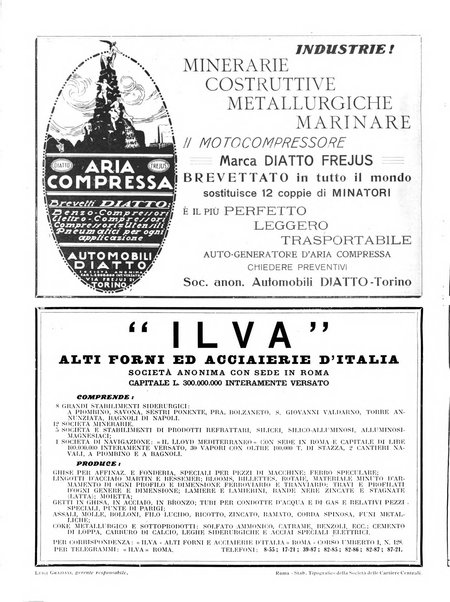 Rivista delle industrie ferroviarie e dei lavori pubblici grande rassegna di politica economica e di tecnica industriale