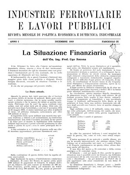 Rivista delle industrie ferroviarie e dei lavori pubblici grande rassegna di politica economica e di tecnica industriale