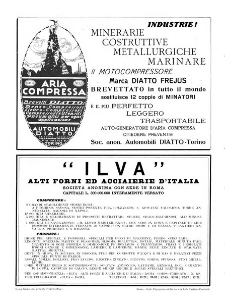 Rivista delle industrie ferroviarie e dei lavori pubblici grande rassegna di politica economica e di tecnica industriale