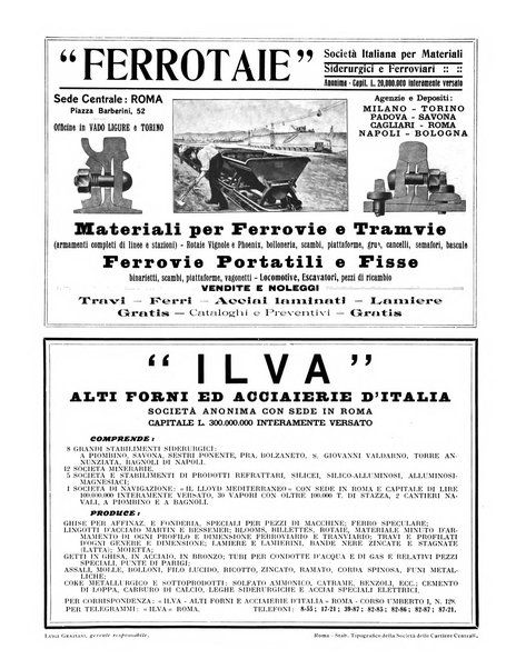 Rivista delle industrie ferroviarie e dei lavori pubblici grande rassegna di politica economica e di tecnica industriale