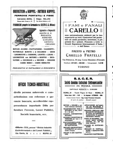 Rivista delle industrie ferroviarie e dei lavori pubblici grande rassegna di politica economica e di tecnica industriale