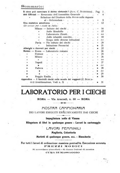 Rivista di tiflologia e per la prevenzione della cecita