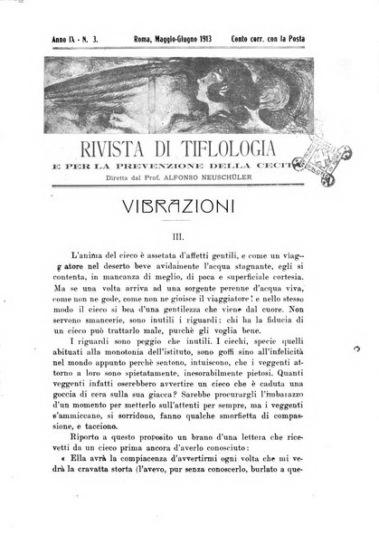 Rivista di tiflologia e per la prevenzione della cecita