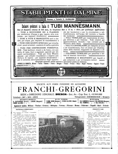 Rivista delle industrie elettro-ferroviarie e dei lavori pubblici grande rassegna mensile di politica economica e di tecnica industriale