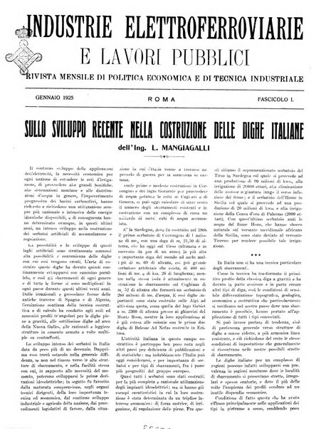 Rivista delle industrie elettro-ferroviarie e dei lavori pubblici grande rassegna mensile di politica economica e di tecnica industriale