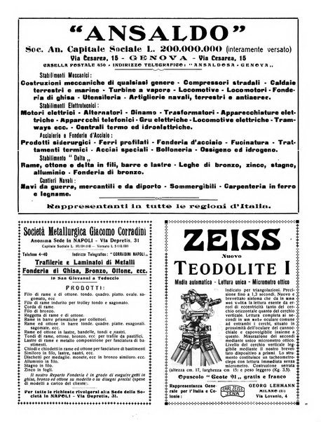 Rivista delle industrie elettro-ferroviarie e dei lavori pubblici grande rassegna mensile di politica economica e di tecnica industriale