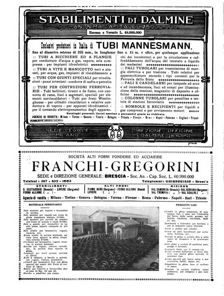 Rivista delle industrie elettro-ferroviarie e dei lavori pubblici grande rassegna mensile di politica economica e di tecnica industriale