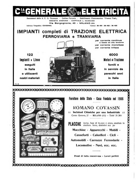 Rivista delle industrie elettro-ferroviarie e dei lavori pubblici grande rassegna mensile di politica economica e di tecnica industriale