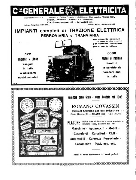 Rivista delle industrie elettro-ferroviarie e dei lavori pubblici grande rassegna mensile di politica economica e di tecnica industriale