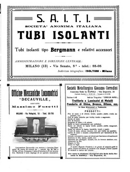 Rivista delle industrie elettro-ferroviarie e dei lavori pubblici grande rassegna mensile di politica economica e di tecnica industriale