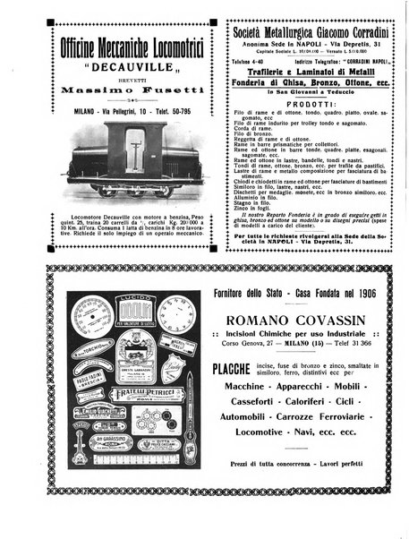 Rivista delle industrie elettro-ferroviarie e dei lavori pubblici grande rassegna mensile di politica economica e di tecnica industriale