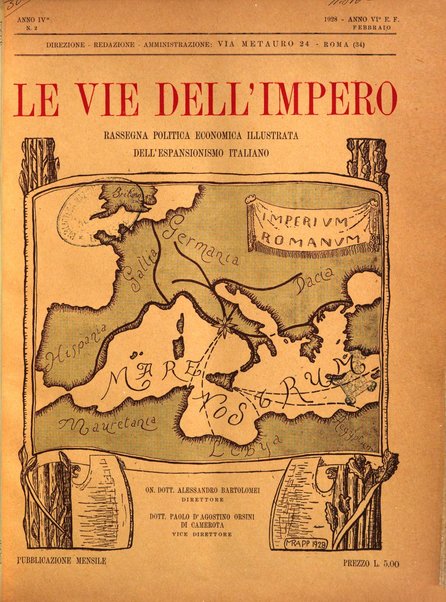 Le vie dell'impero organo di espansione coloniale italiana