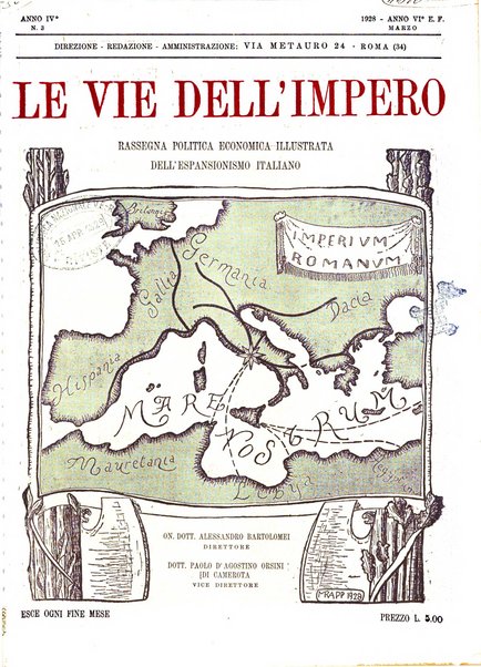 Le vie dell'impero organo di espansione coloniale italiana