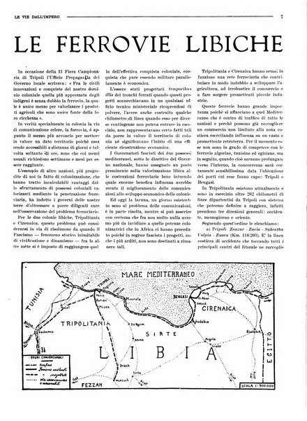 Le vie dell'impero organo di espansione coloniale italiana