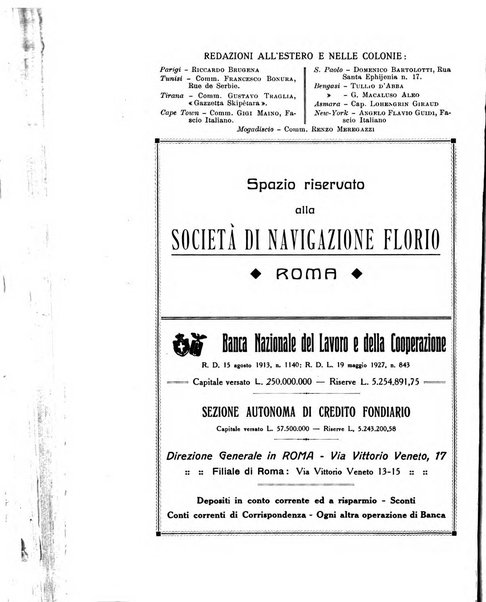 Le vie dell'impero organo di espansione coloniale italiana