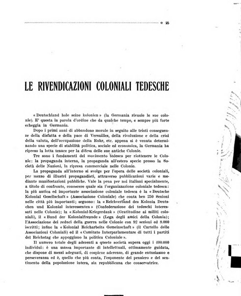 Le vie dell'impero organo di espansione coloniale italiana