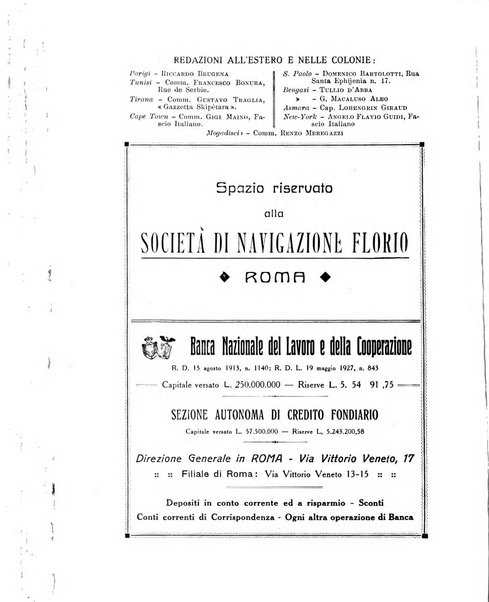 Le vie dell'impero organo di espansione coloniale italiana