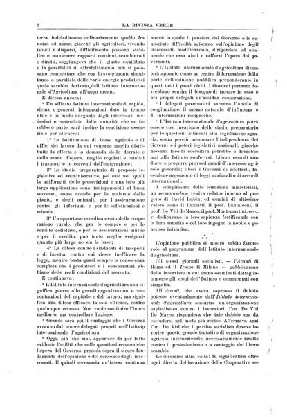 La rivista verde per la popolarizzazione dell'Istituto agrario internazionale