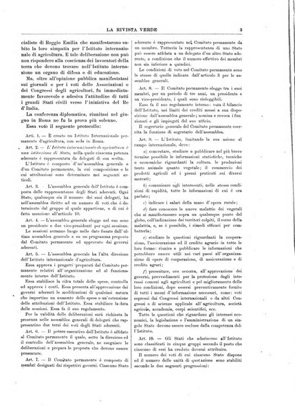 La rivista verde per la popolarizzazione dell'Istituto agrario internazionale